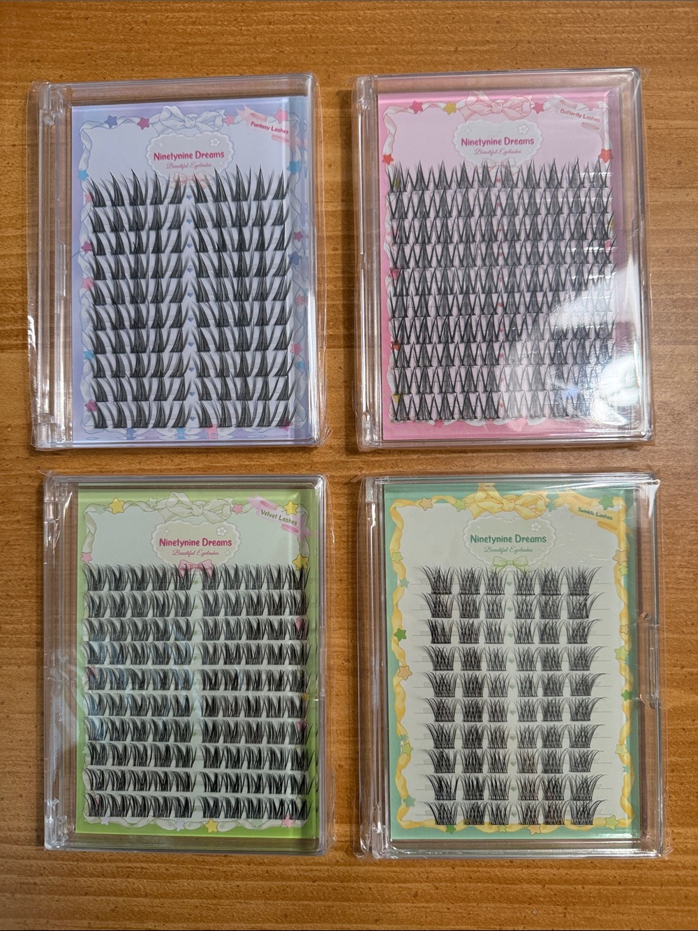Ninetynine Dreams Individual Lash Clusters - Black (Set of 4)